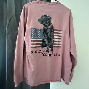 Simply Southern Mauve Long Sleeve Shirt